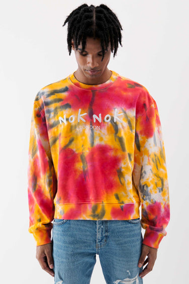 ABSTRACT- TIE DYE EMBROIDERY JUMPER